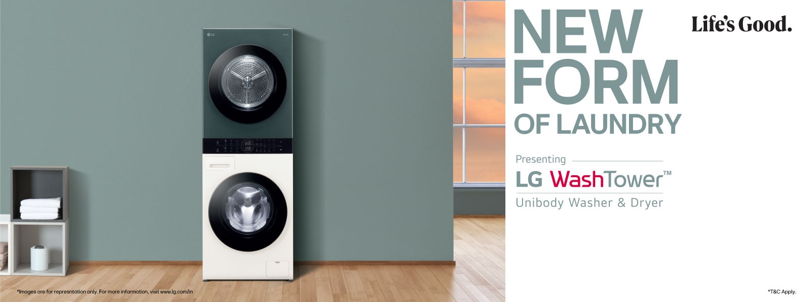 LG WashTower™ Stackable Washer Dryer LG IN